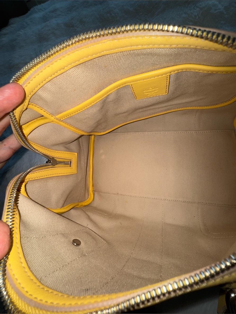 MCM Yellow Leather Logo Tote Bag
(Limited Edition) - Picture 5 of 12